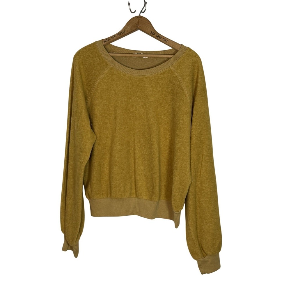 Double Zero Lovely Large Ladies Mustard soft Top long sleeve